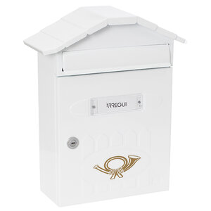 Boîte aux Lettres en Acier  Villa E5001  Anti-pluie  Facile à Installer  Blanc