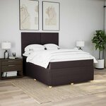 vidaXL Sommier à lattes de lit avec matelas Marron foncé 160x200 cm