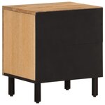 vidaXL Tables de chevet 2 Pièces 40x33x46 cm Bois de manguier solide