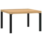 vidaXL Salon de jardin 5 Pièces avec coussins noir aluminium