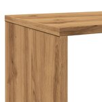 vidaXL Bibliothèque chêne artisanal 132x29x141 5 cm bois d'ingénierie