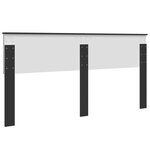 vidaXL Tête de lit Chêne noir 180 cm Bois d'ingénierie