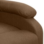 vidaXL Fauteuil de massage Marron Tissu