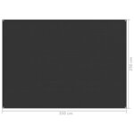 vidaXL Tapis de tente 250x350 cm Anthracite