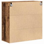 vidaXL Meuble mural Bois Ancien 80 x 33 x 80 cm Bois d'ingénierie