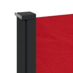 vidaXL Auvent latéral rétractable rouge 120x500 cm