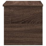 vidaXL Boîte de rangement chêne marron 60x35x35 cm bois d'ingénierie