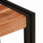 vidaXL Meuble sous-vasque de salle de bain Bois d'acacia massif  fer