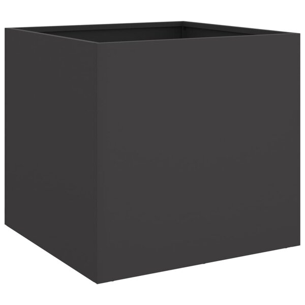 vidaXL Jardinière noir 42x40x39 cm acier laminé à froid