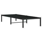 vidaXL Cadre de lit métal sans matelas noir 75x190 cm