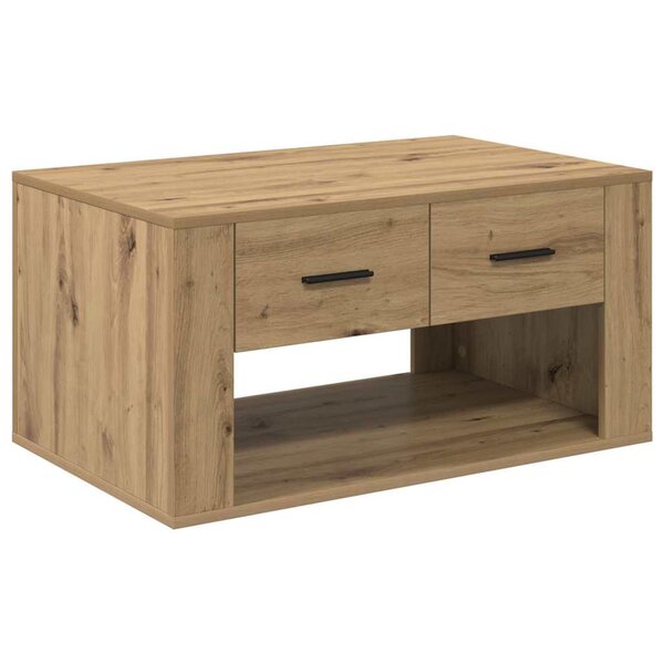 vidaXL Table basse Chêne artisanal 80 x 50 x 40 cm Bois d'ingénierie