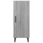 vidaXL Buffet Sonoma gris 34 5x34x90 cm Bois d'ingénierie
