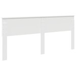 vidaXL Tête de lit Blanc Brillant 200 cm Bois d'ingénierie