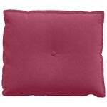 vidaXL Coussin de Dos Bordeaux 60 x 50 cm Tissu en velours côtelé
