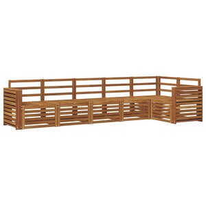 vidaXL Ensemble de canapés d'extérieur 6 pc Naturel Polyester