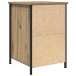vidaXL Cabinet de chevet en chêne massif 40x42x60 cm