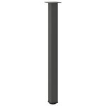 vidaXL Pieds de table de bar 4 pièces Anthracite 110-112 cm Acier