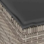 vidaXL Ensemble de salle à manger pour jardin 3 Pièces Gris Poly rotin