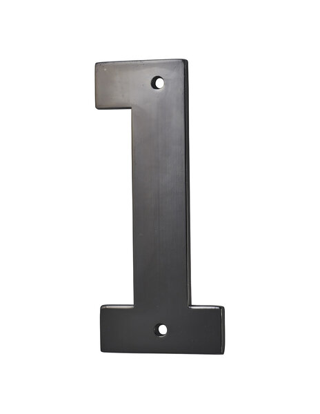 THIRARD - Chiffre 1  à visser  alliage  H.80mm  noir