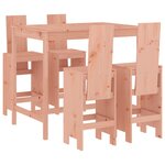 vidaXL Ensemble de bar de jardin 5 Pièces bois massif de Douglas