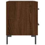 vidaXL Tables de chevet 2 Pièces chêne marron 40x35x47 5 cm