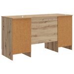 vidaXL Bureau Chêne artisanal 142 5 x 50 x 75 cm Bois d'ingénierie