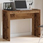 vidaXL Bureau vieux bois 90x40x72 cm bois d'ingénierie
