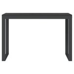 vidaXL Bureau d'ordinateur Noir 110x60x73 cm Bois d’ingénierie