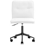 vidaXL Chaises à manger lot de 2 blanc similicuir