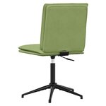 vidaXL Chaise de salle à manger Vert clair Velours