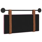 vidaXL Tête de lit suspendue Rose PU antique
