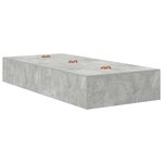 vidaXL Cadre de lit de rangement Gris béton 90x200 cm
