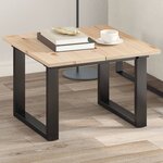 vidaXL Dessus de table 2 Pièces 60x30x1 7cm rectangulaire bois pin massif