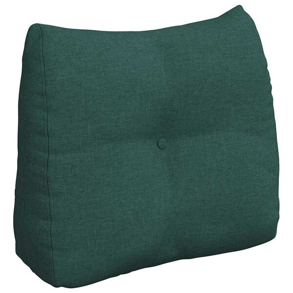 vidaXL Coussin de Dos Vert foncé 60 x 24 x 50 cm tissu