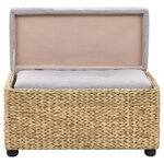 vidaXL Ensemble de banc lot de 2 Jacinthe d'eau Gris