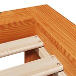 vidaXL Cadre de lit sans matelas cire marron 180x200cm bois pin massif
