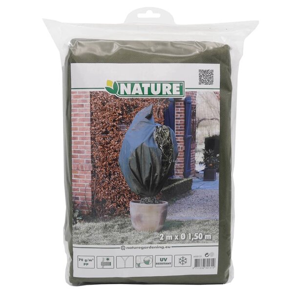 Nature Couverture en polaire d'hiver 70 g/m² Vert 1 5x2 m