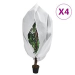 vidaXL Housses de protection pour plantes avec fermeture éclair 4 Pièces