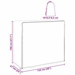 vidaXL Housse de meubles d'extérieur Noir 122 x 61 x 106 cm Tissu 420D