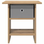 vidaXL Table de chevet Chêne artisanal 41 x 40 x 45 cm