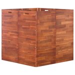 vidaXL Lit surélevé de jardin Bois d'acacia 100x100x100 cm
