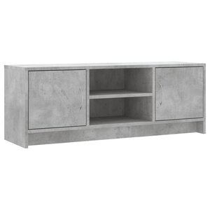 vidaXL Meuble TV gris béton 102x30x37 5 cm bois d'ingénierie