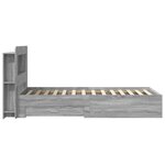 vidaXL Cadre de lit avec rangement Sonoma gris 80 x 200 cm
