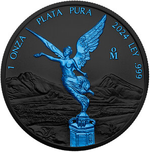 Monnaie LIBERTAD Black Platinum Ice 1 Oz Argent Mexico 2024 (PRÉCOMMANDE)