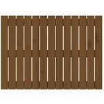 vidaXL Tête de lit murale Marron miel 82 5x3x60 cm Bois massif de pin