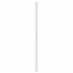 vidaXL Tête de lit métal blanc 100 cm
