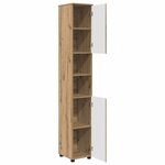 vidaXL Meuble de salle de bain haut chêne artisanal 30 x 35 x 192 cm