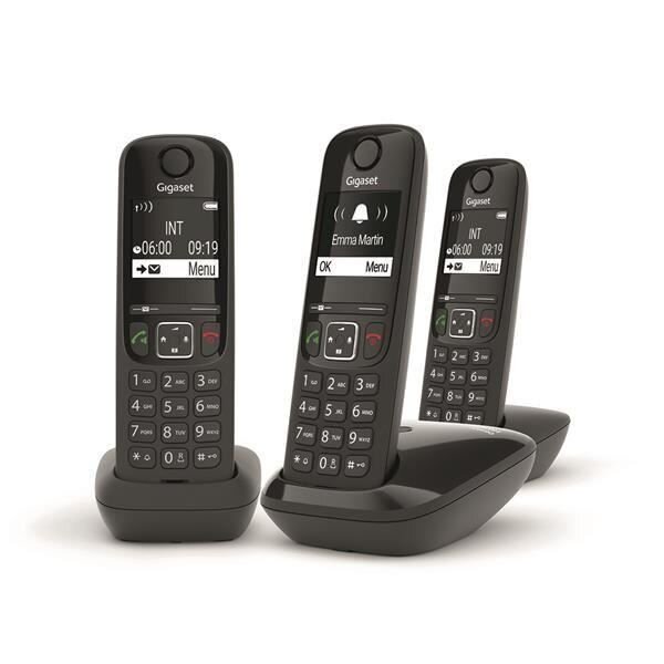 GIGASET Téléphone Fixe AS690 Trio Noir