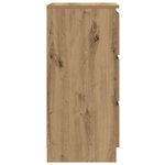 vidaXL Buffet chêne artisanal 37 5x35x76 cm bois d'ingénierie