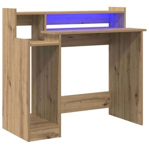 vidaXL Bureau Chêne artisanal 97 x 45 x 90 cm Bois d'ingénierie